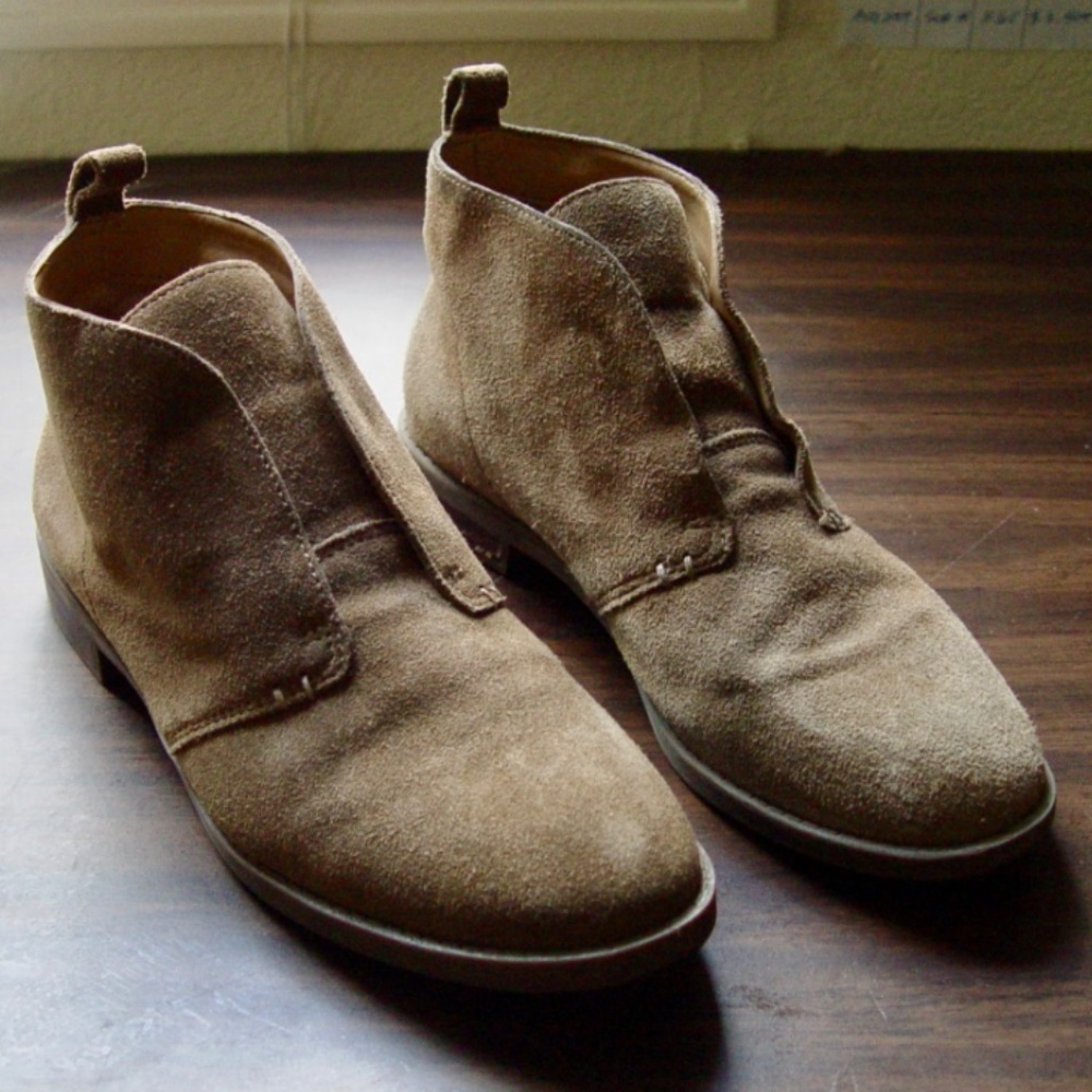 Franco Sarto Suede Ilena Chukka Flat Boots